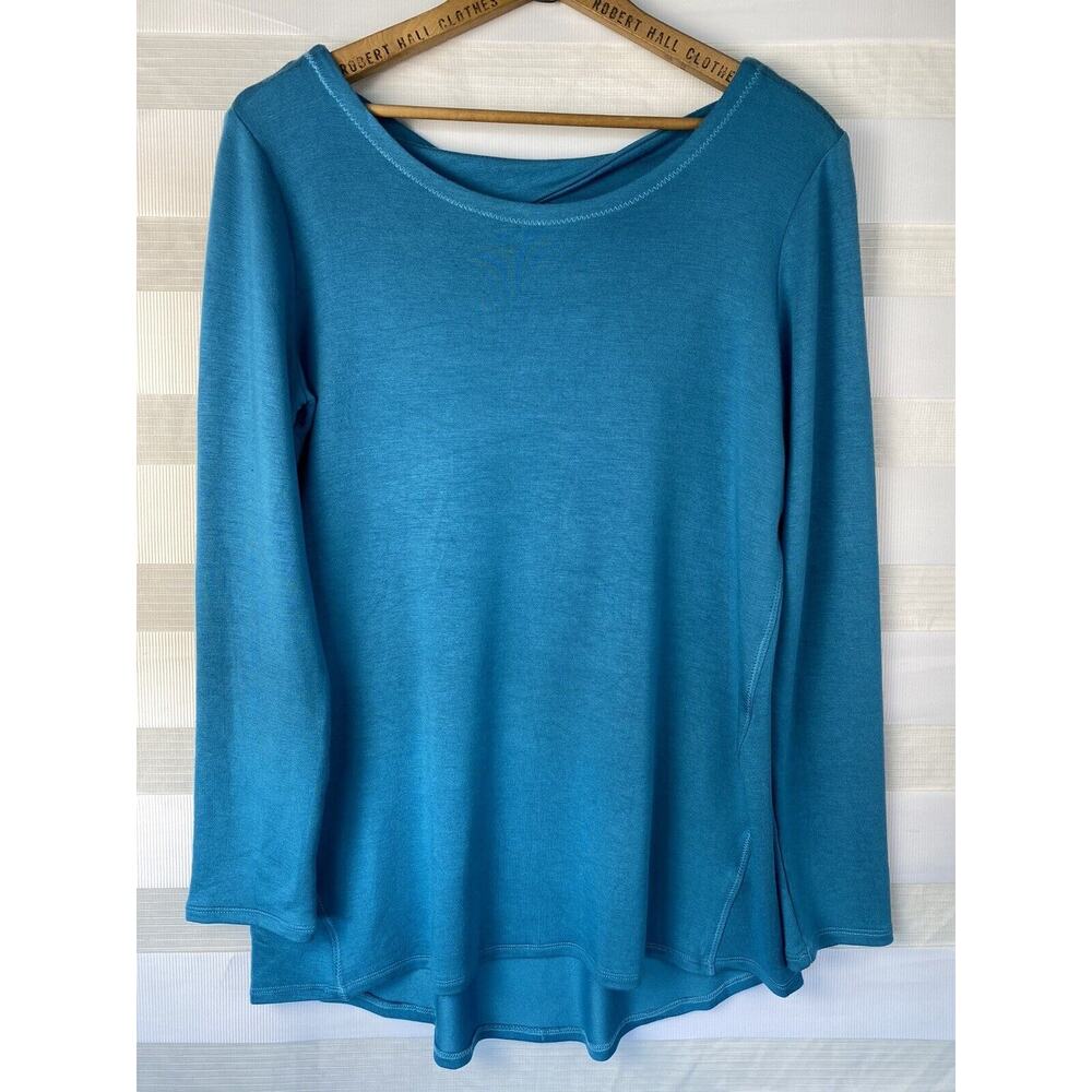 Work Shop Republic Clothing Long Sleeve Bow Back Blouse Women Size Small Shirt